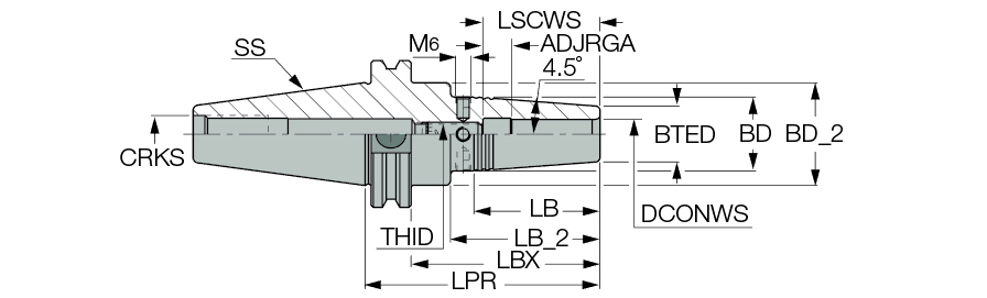 CAT40 SRKIN 1/2 X3.750