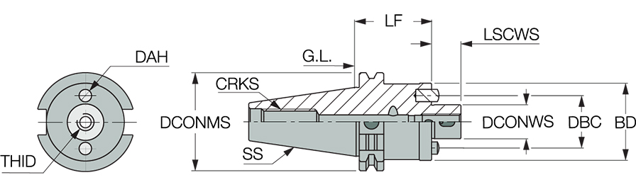 DIN69871 50 SEM32X120A-IT