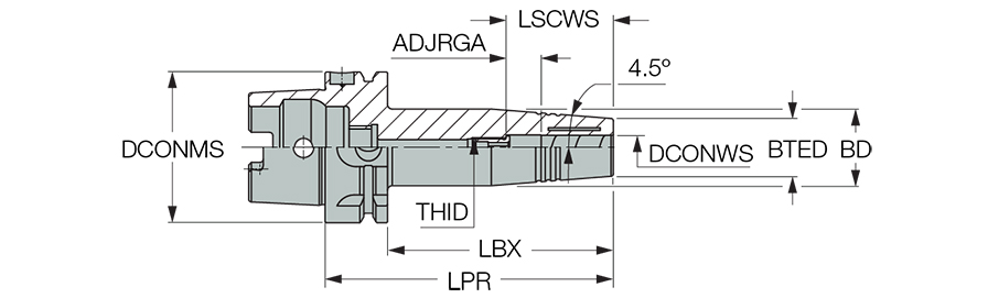 HSK A63 HYDRO 6X120 SF